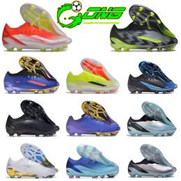 ترصيع مصمم جديد لأحذية كرة القدم للرجال X Speedportal FG ، Aqua شفاف ، Nightstrike ، Beyond Fast ، Pearlescent ، Match ، Green Solar ، Low Top Soccer Boots