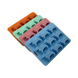 3D Dachshund Ice Cube Mould Chocolate Cake Moulds DIY Fondant Baking Cooking Decorating Tools Silicone Ice Cube Mould