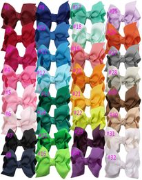 3 inch Baby Hairpins Mini Bows Hair grips children Girls Solid Hair Clips Kids Barrettes Hair Accessories 32 colors3593170