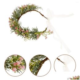 MANUALE BANDANA BABYS Breath Ghirlaland Girl Chieno di plastica Bride Headband Drop Delivery Accessori di moda Cappelli Scarpe guanti Wraps Dh5al