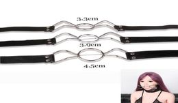 Massage Items SML Size Leather Open Mouth Gag with ORing Gag Erotic Toys Bondage Slave Restraints Gay Fetish Women Sexy Toy for9154696