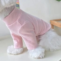 Spring Autumn Winter Dog Clothes Tshirt Pajamas Puppy Apparel Poodle Yorkie Schnauzer Pomeranian Bichon Clothing Costumes 240412