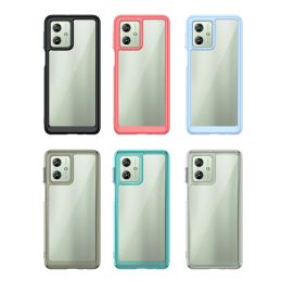 For Moto G54 Case Cover Moto G54 Capas New Armor Shockproof Phone Bumper Back Transparent Colour Clear For Fundas Moto G54 G 54