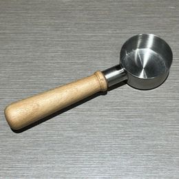 Coffee Scoops Solid Wood Handle 25ml Measuring Spoon 10g Capacity Kitchen Spoons Scoop Sugar Spice Measure Tools