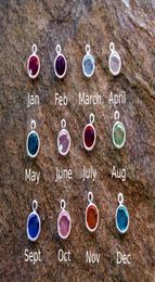 12Pcs Whole set Birthstone Dangle Pendant Charm for Personalised Necklace Bracelet Earring Jewellery Making2440193