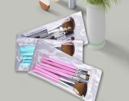 Drop 5pcs Travel Portable Mini Eye Makeup Brushes Set for Eyeshadow Eyeliner Eyebrow Lip brues Make Up Brushes kit Professiona9193489