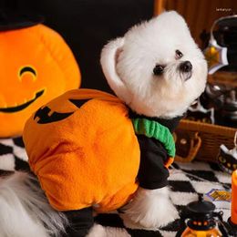 Dog Apparel Autumn And Winter Clothing Halloween Christmas Pumpkin Lantern Cosplay Funny Cat Teddy Pet