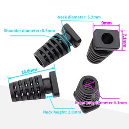 10pcs 4.1mm Cable Gland Connector Rubber Strain Relief Cord Boot Protector Wire Cable Sleeve For Power Tool Cellphone Charger