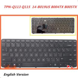 Keyboards Laptop English Keyboard For HP TPNQ113 Q115 Sleekbook 14B019US B004TX B005TX Notebook Replacement layout Keyboard