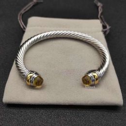 DY Bracelet Trendy Retro Style Bracelet Designer David Yurma Bracelet 925 Silver Bracelet Simple Designer Jewellery for Men Women 4384