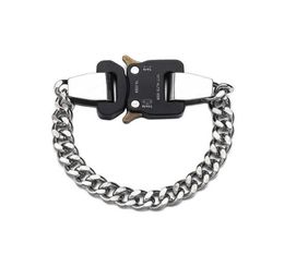 Alyx River Link Bracelets Men and Women Top Quality Titanium Stainless Steel 1017 Alyx 9sm Metal Buckle Bracelet Made in Austria Q4490878