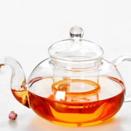 Parts HeatResistant Glass Teapot Philtre Kung Fu Tea Set SixPerson Pot Borosilicate Pot 600Ml