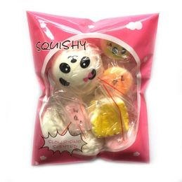 10pcspack Squishies Slow Rising Squishy random sweetmeats ice cream cake bread Strawberry Bread Charm Phone Straps Soft Fruit Kid6057294