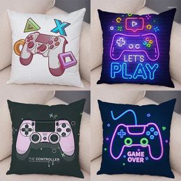 Pillow Video Game Party Cover Colorful Keyboard Case For Gamer Player Home E-sports El Decor Throw Pillowcase