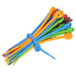 Silicone Cable Ties,Durable Zip Ties, Bag Seal Clips, Cable Straps, Bread Ties, Rubber Twist Ties For Home Office