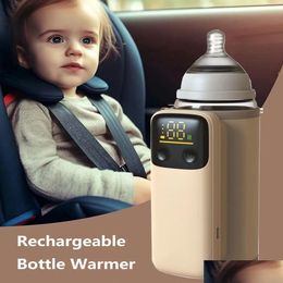 Bottle Warmers Sterilizers Rechargeable Portable Warmer With Fast Charging Cordless Milk Temperature Control For Traveling Cam Home 24 Otjpo