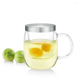 Cups Saucers Cute Design Heat Resistant Coffee Cup With Infuser & Lid 500 Ml Durable Tea Simplified Set