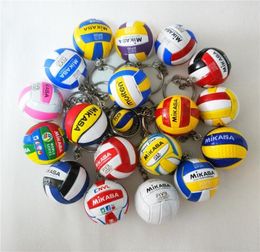 10PCS V200w Volleyball Keychain Sport Key Chain Car Bag Ball Volleyball Key Ring Holder Gifts Players Keychains2910742