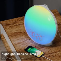 Wake Up Light Sunrise Alarm Clock for Kids, Heavy Sleepers, Bedroom, with Sunrise Simulation, Fall Asleep, Dual Alarms