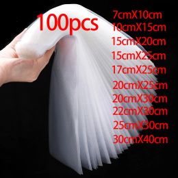 Machine 100pcs Vacuum Sealer Bags Motor Products Food Bag Air Discharge Vaccum Packed Empty Storage Packaging Rolls Sealers Hine Home