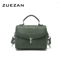 Shoulder Bags Girl Small Flap Leather Handbag Serpentine Natural Cowhide Women GENUINE Bag Female Crossbody T075