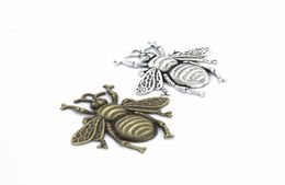 100 pcslot large size bee charms pendant 4038mm good for Jewelry findings DIY craft 2092931