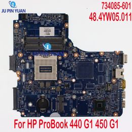 Motherboard 734085001 734085501 734085601 For HP ProBook 440 G1 450 G1 Laptop Motherboard 48.4YW05.011 122411 Mainboard 100% Tested OK