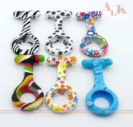 diy parts silicone sleeves for nurse and doctor watch with designed patterns zebra dog paw suitable for a medical nursing school s5118294