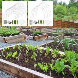 Greenhouse Plant Hoops Set Fibreglass Grow Set Seedling Arch Shed Bracket Vegetable Garden Grow Tunnel Support Hoop Netting Kits
