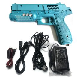 USB Arcade Light Gun Time Crisis 4 For PC Arcade Game Accessory With 4 LED Sensor Installed On Monitor Coin Operated Game Parts