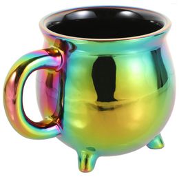 Mugs Household Decor Witch Cup Ceramic Drinking Mug Unique Cauldron Drinks Water Serving