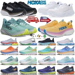 One Hokahs Bondi 8 Clifton 9 Running Shoes For Women Carbon X 2 X3 Mach X Mach Challenger 7 Triple White Black M Speedgoat 5 Wide Stinson 6 Atr