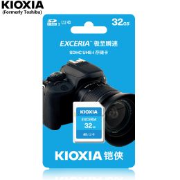 Cards (Formerly Toshiba)KIOXIA EXCERIA SD Card 32GB SDHC HD 4K Video Card Class10 UHSI High Read Speed 100MB/S For Camera Car DV SLR