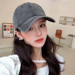 Ball Caps Retro Fashion Design Snapback Hat Matching Water Washing Denim Men Baseball Korean Style Cap Shading Female Peaked