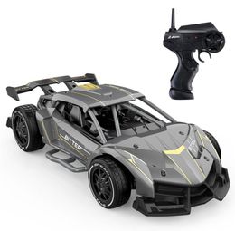 RC car 4WD Remote Control Aluminum Alloy 124 24G High Speed Electric Racing Climbing Cars Drift Vehicle Model Toys7229513