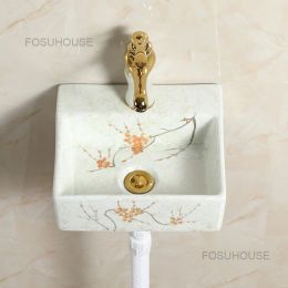 Triangle Bathroom Washbasins Coloured Wall Hanging Bathroom Sinks Wall Hanging Small Washbasin Washing Sinks Ceramic Corner Basin