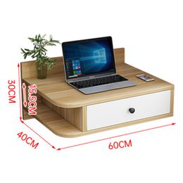 Compact Student Computer Desk Household Drawer Type Writing Desk Small Family Bedroom Bedside Wall Hanging Dresser for Efficient
