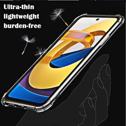 For Xiaomi Poco M4 Pro 5G Phone Soft Case HD Transparent for Xiaomi Poko M4Pro 5g 6.6" 21091116AG Shockproof Anti-Scratch Covers