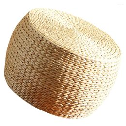 Pillow Grass Small Ottoman Non-slip Stool Round Footstool Household Outdoor Ottomans Patio Rest Rattan Sofa