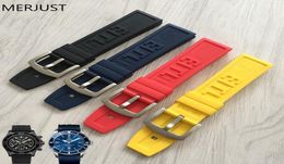 22mm 24 mm Black Silicone Rubber Watch Band Strap With Watches Thicken Buckle Belt Watch Accessories Tools For17554951