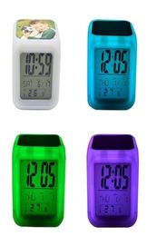 DIY Thermal Transfer Square LED Touch Toys Screen Alarm Colourful Luminous Electronic Colour Changes Number Prompt Clock Night Ligh6859006