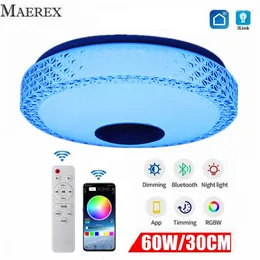 Ceiling Lights 60W Modern LED RGB Home Lighting APP Bluetooth Music Light Bedroom Lamps Smart Lamp Remote Control