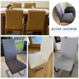 Waterproof Elastic Chair Cover for Dining Room Adjustable Anti-dirty Seat Cover For Kitchen Wedding Hotel Banquet Restaurant 1PC