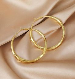 Large Circle Hoop Earrings Gold Color for Women Round Big Circle Earring Party Club Personality Jewelry Gifts9938788