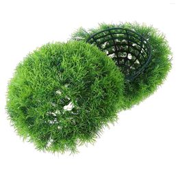 Decorative Flowers Highly Simulation Grass Ball Outdoors Indoors Hanging Topiary Plastic