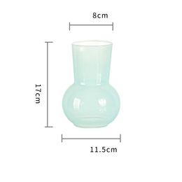 Glass Flower Vases for Centerpiece Table Home Indoor Desk Decor,Modern Boho Style Vase for Wedding Housewarming Gift