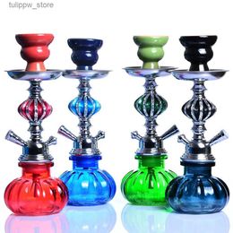 Other Home Garden Hookah Shisha Pipe Kit With Synthetic Leather Hose Ceramic Sheesha Bowl Metal Charcoal Tongs Chicha Narguile Hookah Pipe L46