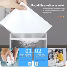 Deep Cleaning Washing Machine Laundry Tablets Household Washing Strong Laundry Detergent Clothing Laundry Soap Paper Fresh Safe