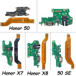 New For Huawei Honour 50 Pro Se X7 X8 Dock Connector Micro USB Charger Charging Port Flex Cable Board With Mic Microphone