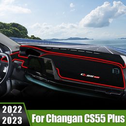 For Changan CS55 Plus 2022 2023 Car Dashboard Cover Sun Shade Mat Non-Slip Case Avoid Light Pad Anti-UV Instrument Panel Carpets